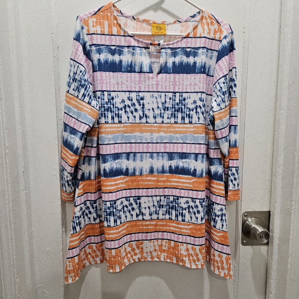 Ruby Rd size XL cute high low blouse like NEW